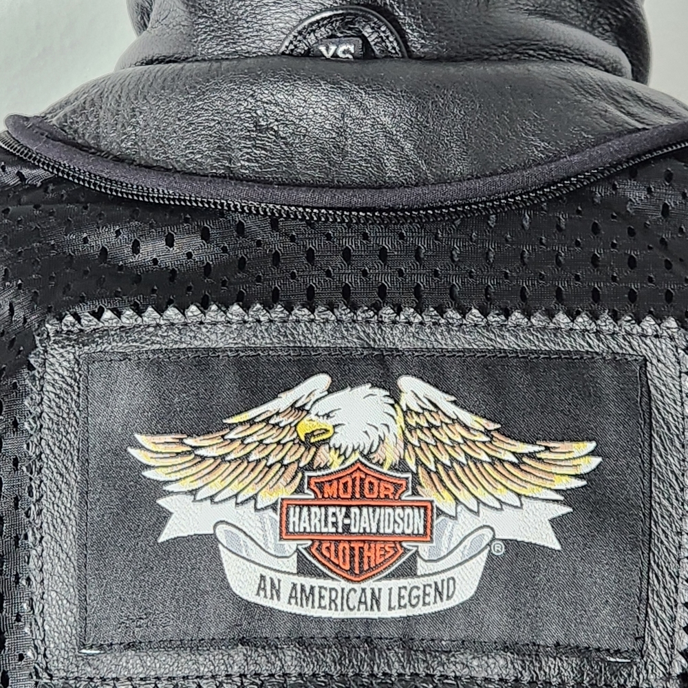 Harley Davidson Women's Black Leather Jacket XS - Picture 11 of 16
